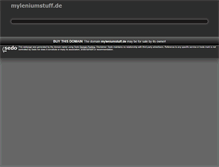 Tablet Screenshot of myleniumstuff.de